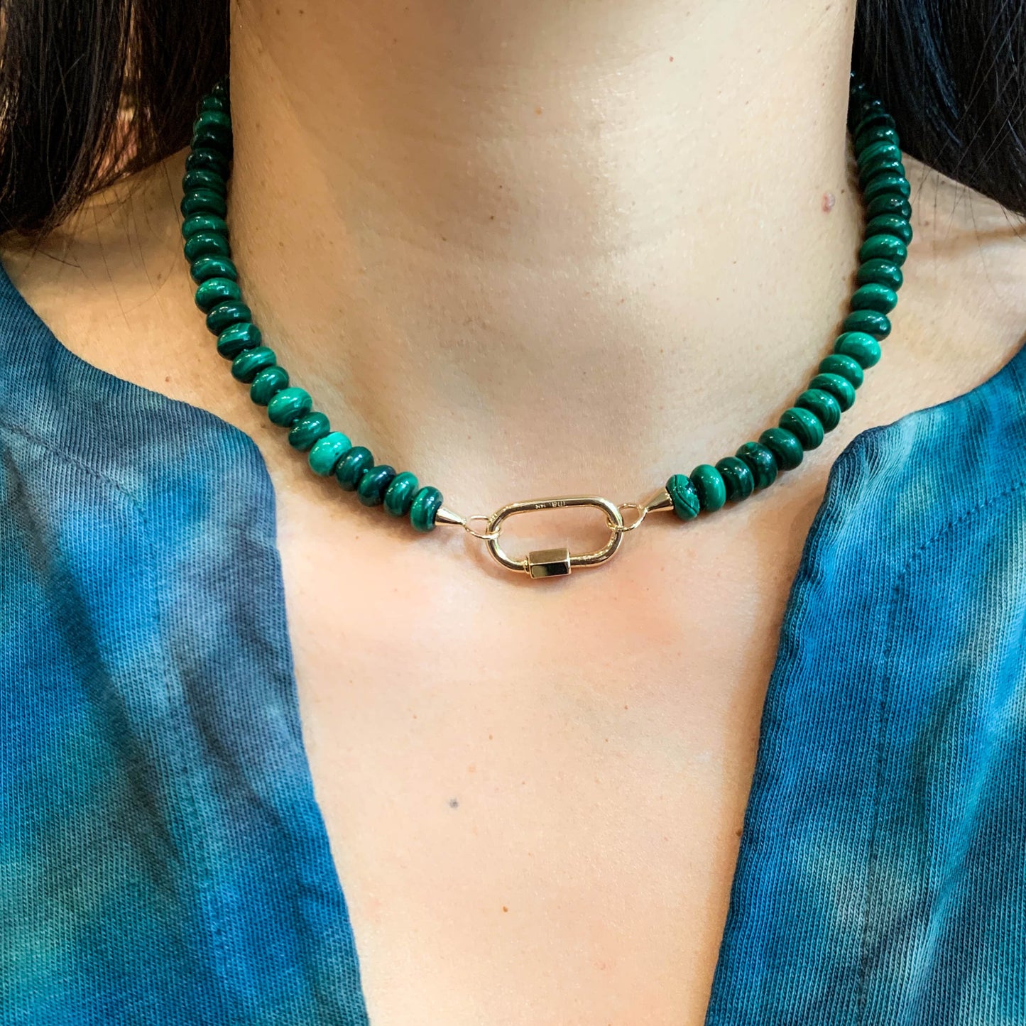 Malachite Beaded Strand