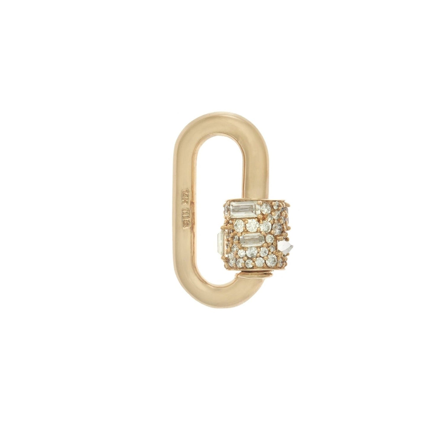 Stoned Chubby Medium Lock with Diamonds