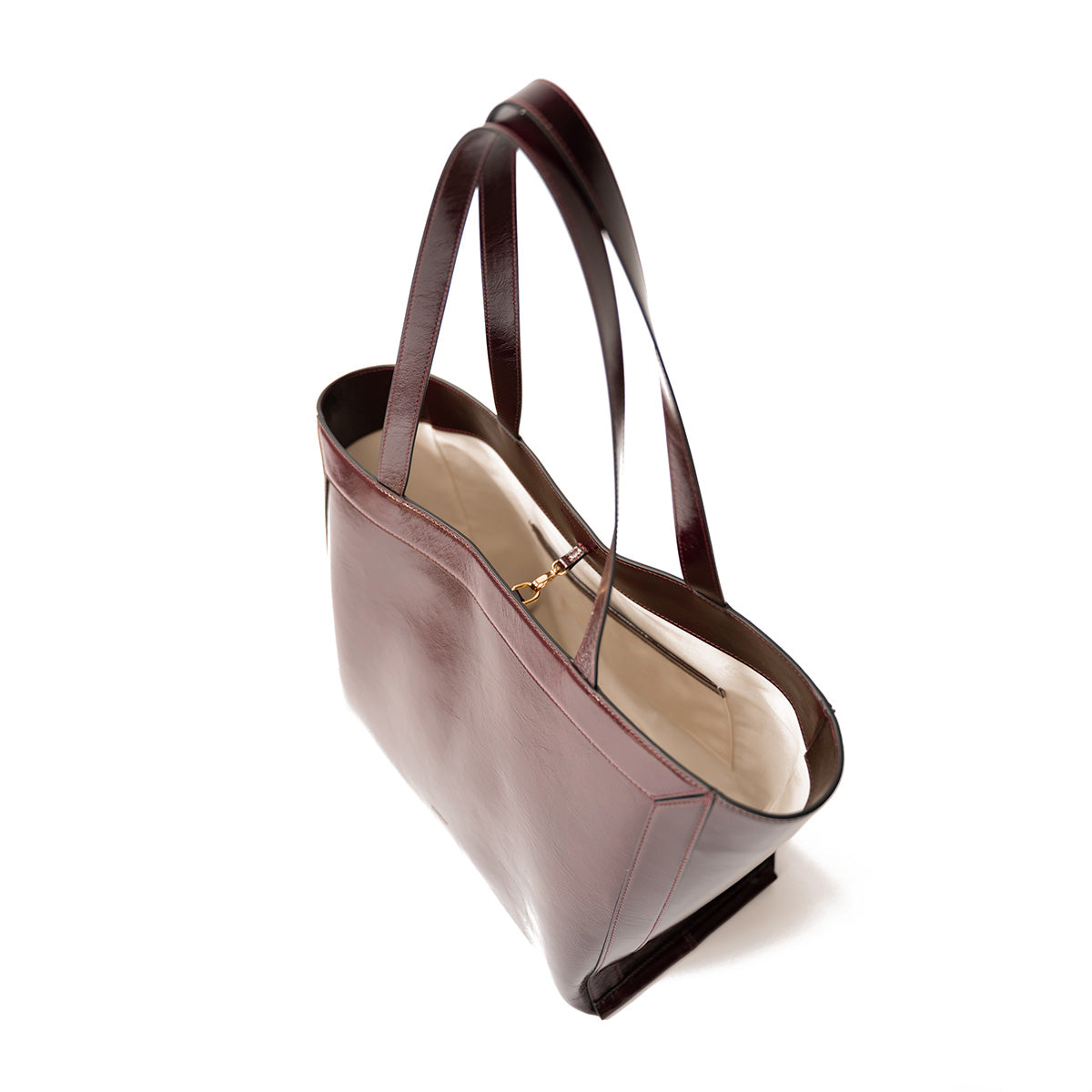 Ida Medium Tote in Oxblood Glaze