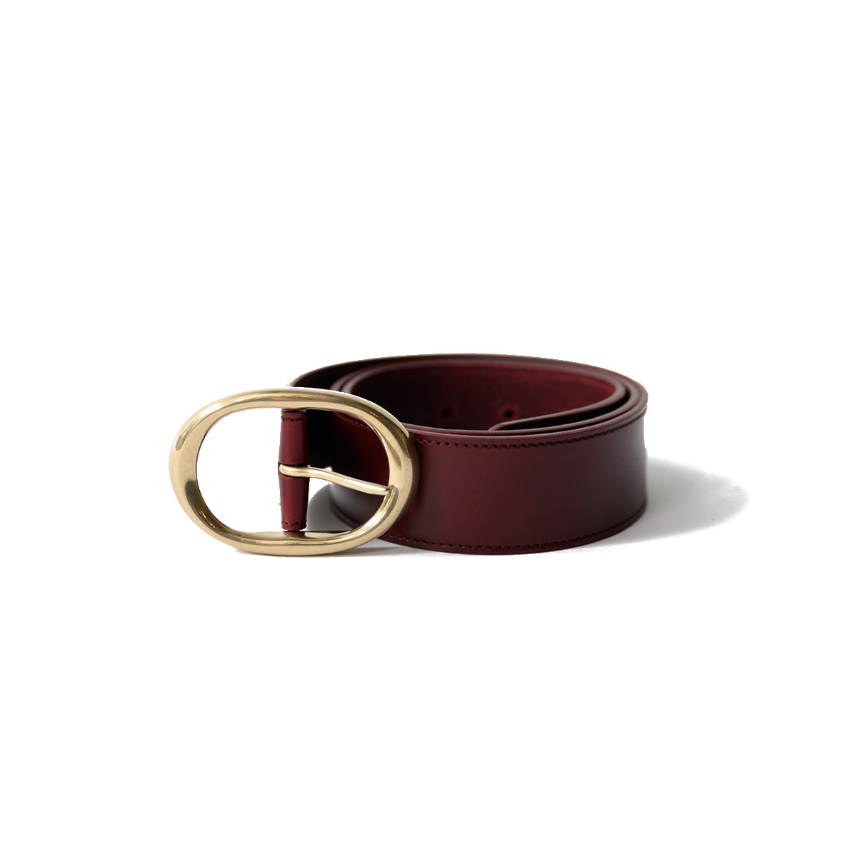 Wide Belt in Burgundy