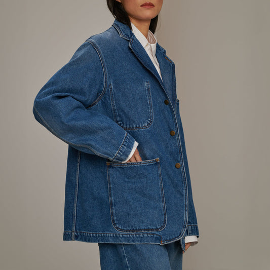 Charlize Denim Jacket in Blue