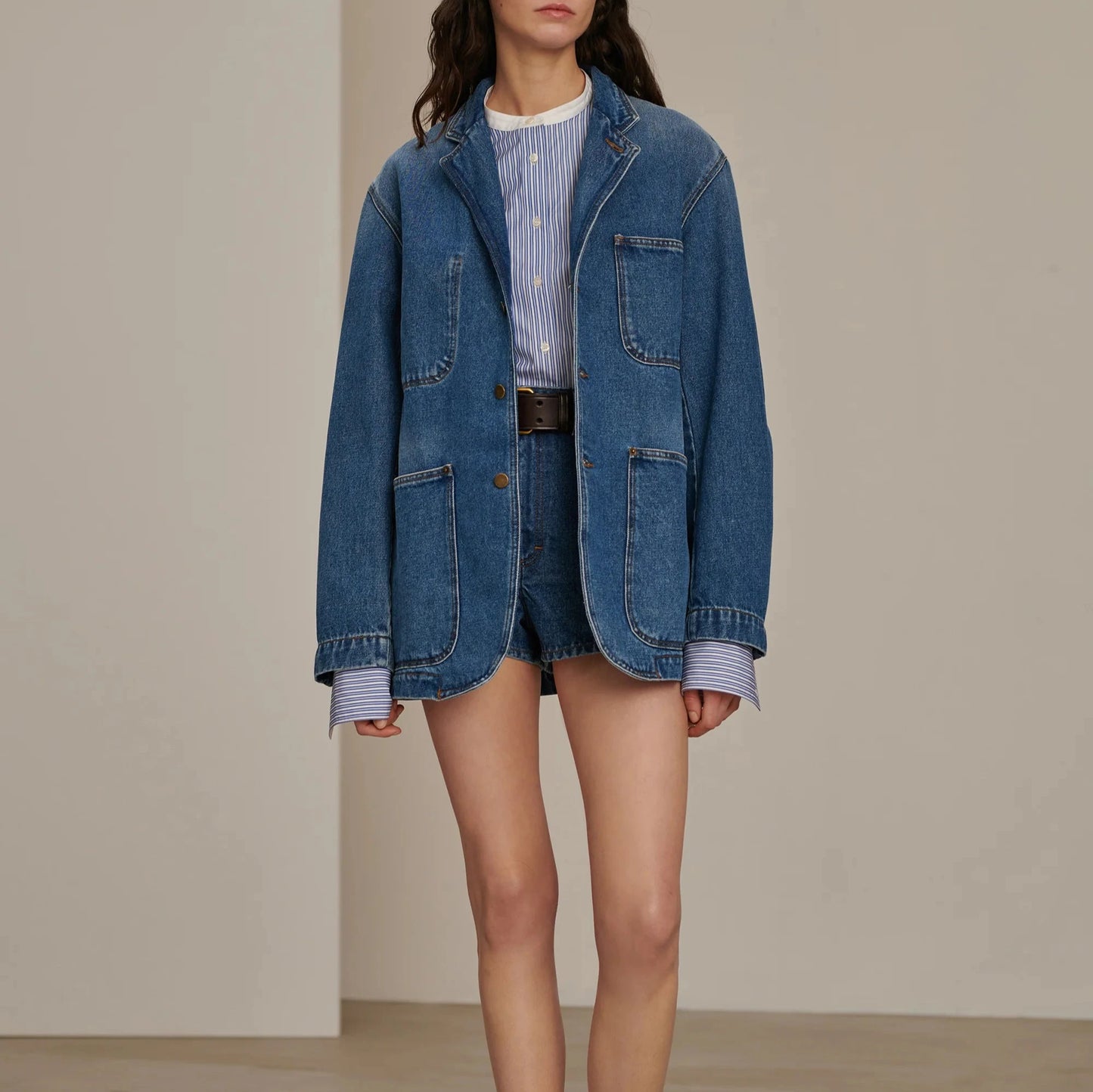 Charlize Denim Jacket in Blue