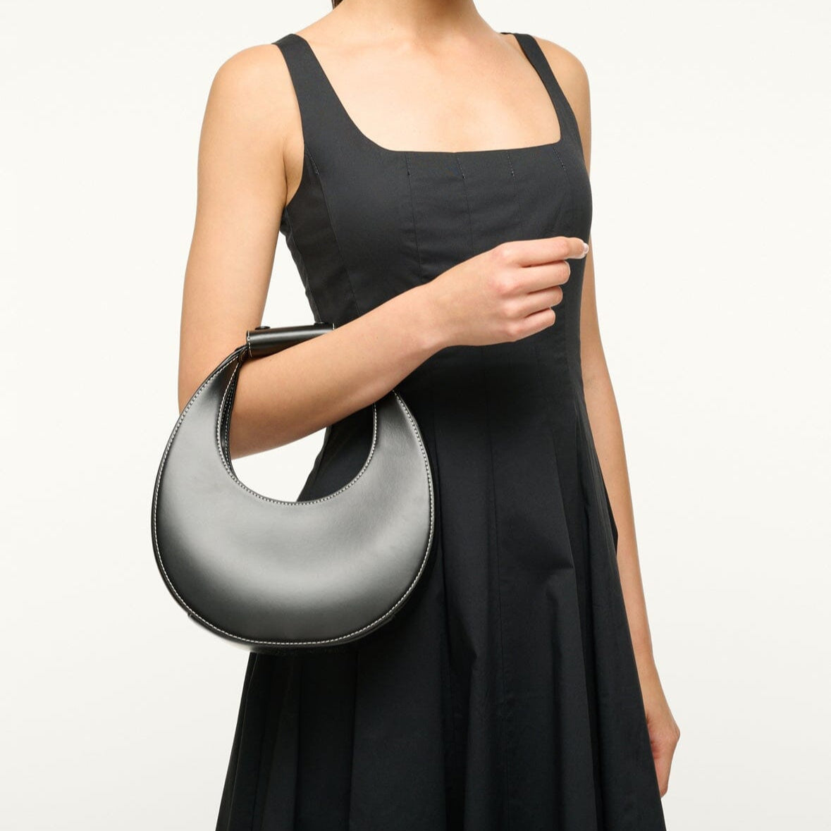 Mini Moon Bag in Black