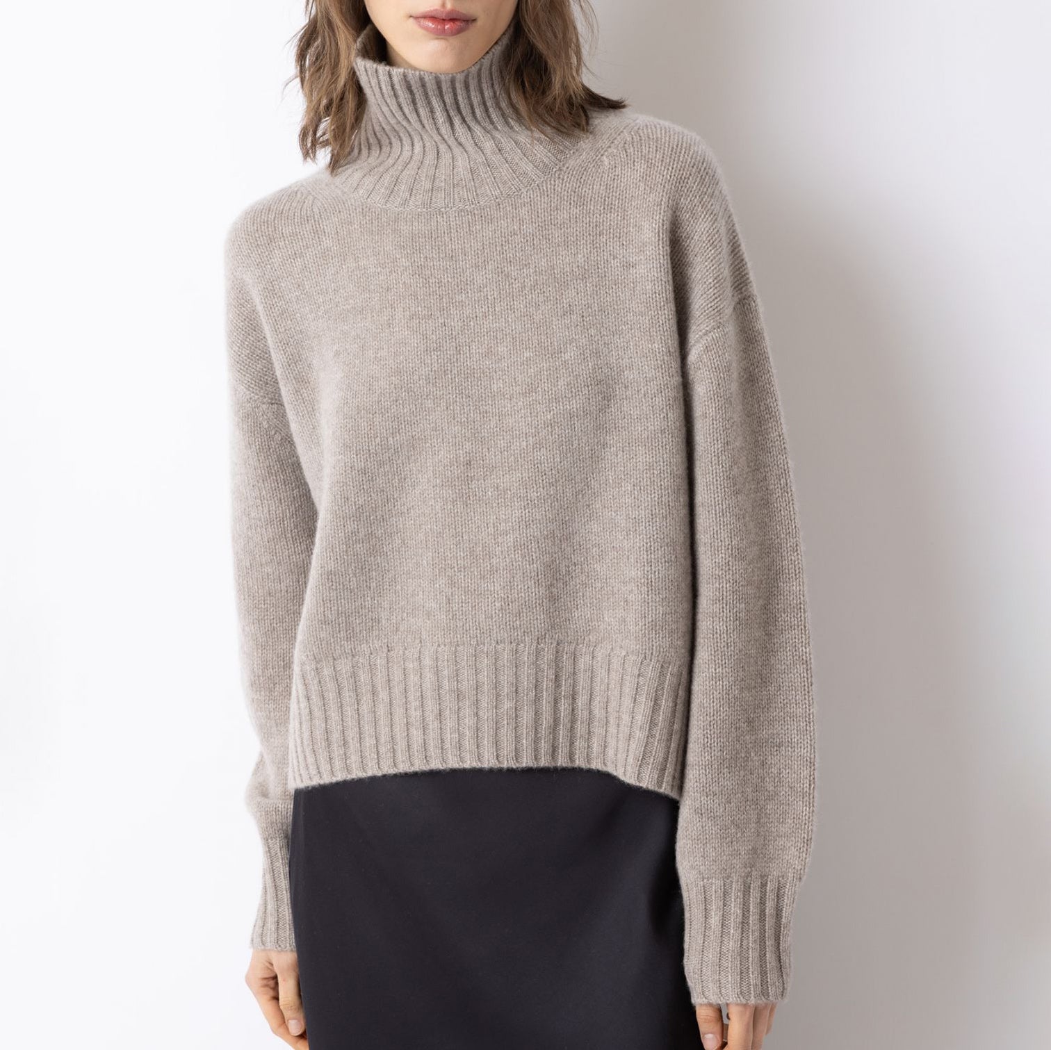 High Neck Sweater in Hazelwood
