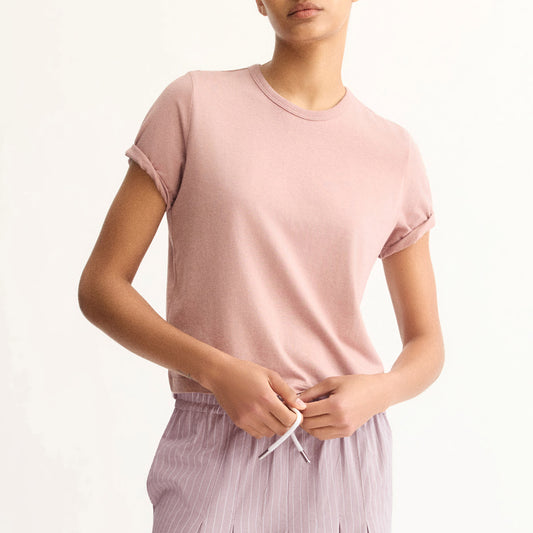 Willow Short Sleeve Tee in Dusty Rose