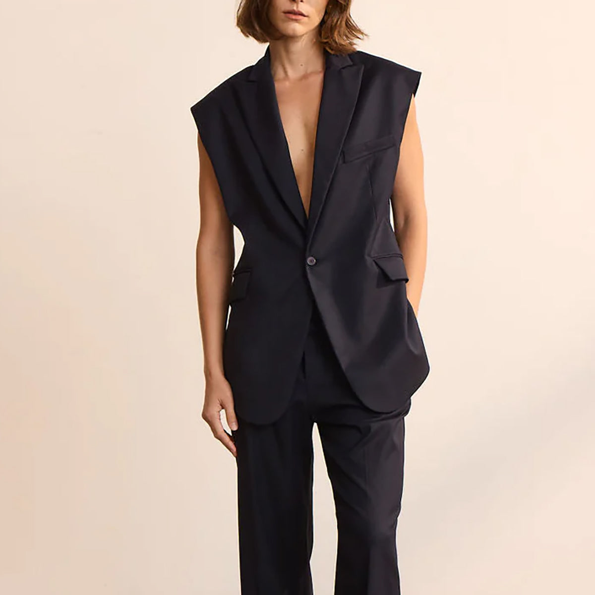 Missing Blazer in Dark Navy