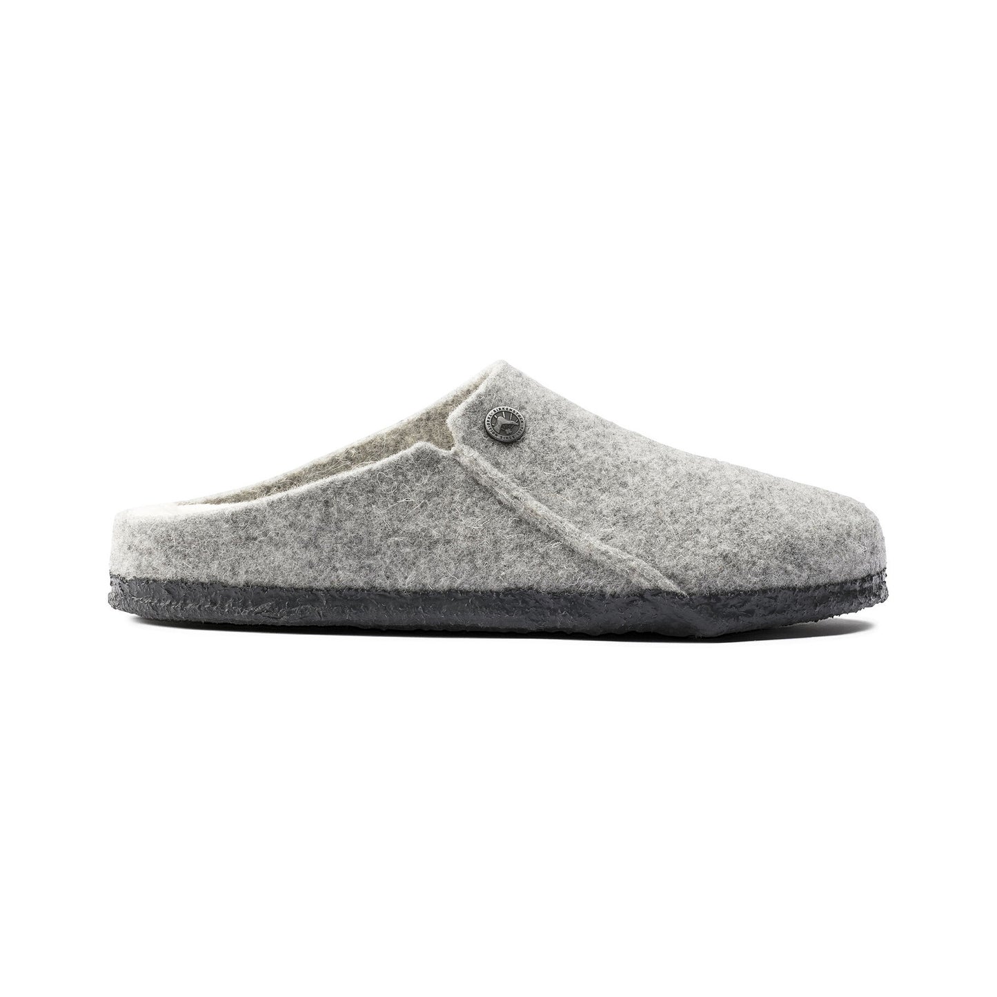 Zermatt Shearling Lined Slipper in Light Grey