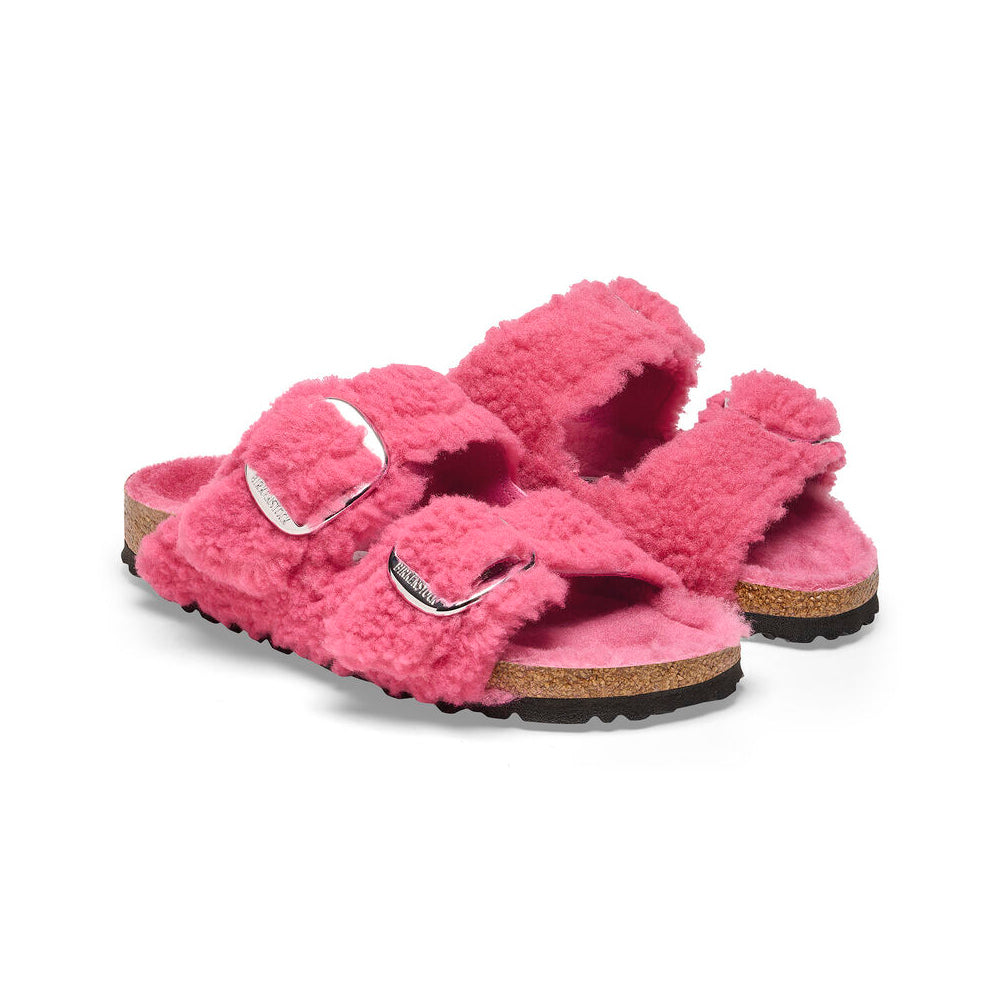 Arizona Big Buckle in Fuchsia Tulip Teddy Shearling