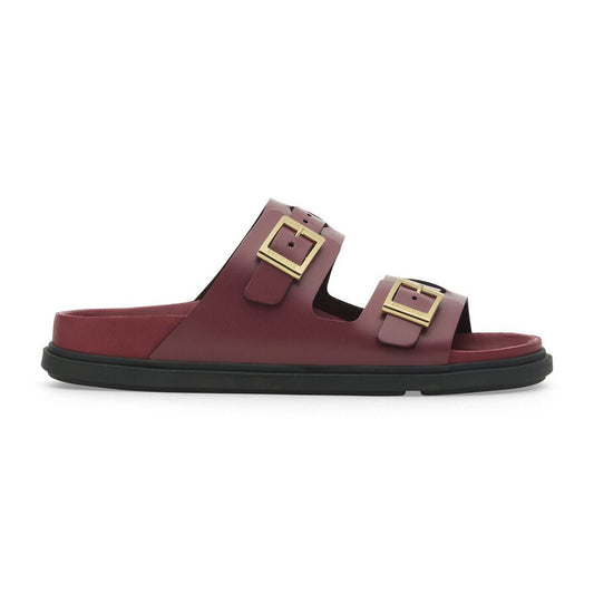 St Barths Sandal in Berry Crush Leather