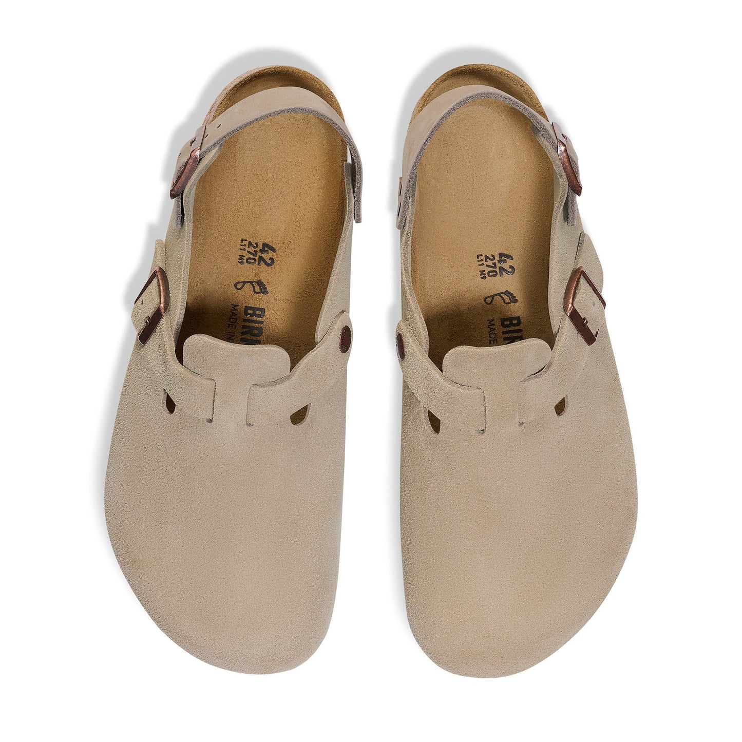 Tokio Clog in Taupe Suede