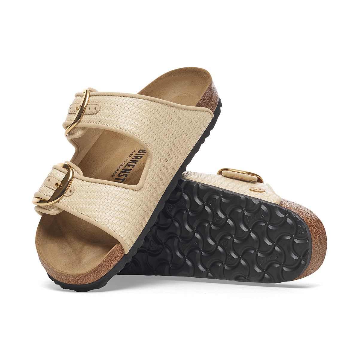 Arizona Big Buckle in Natural Raffia