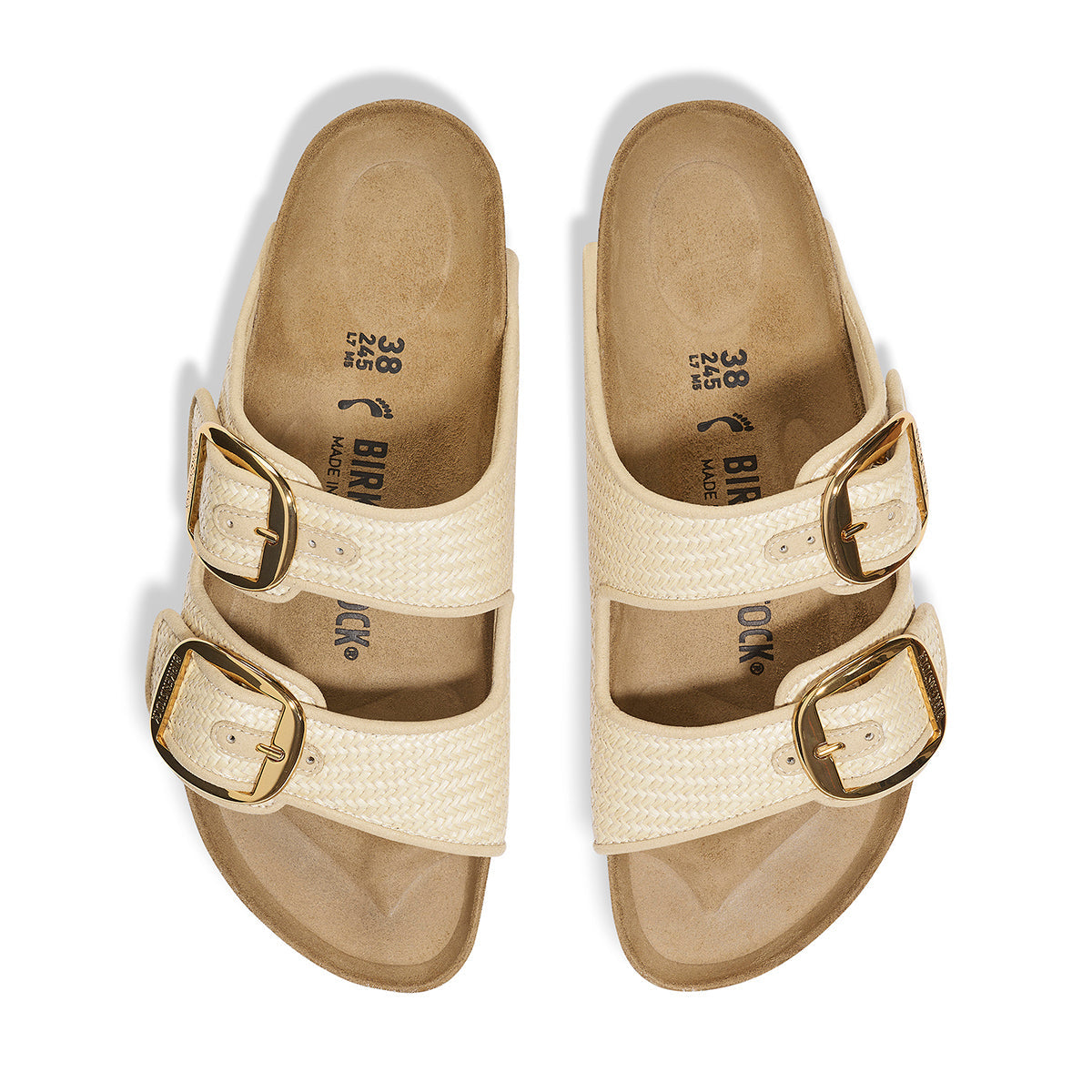 Arizona Big Buckle in Natural Raffia