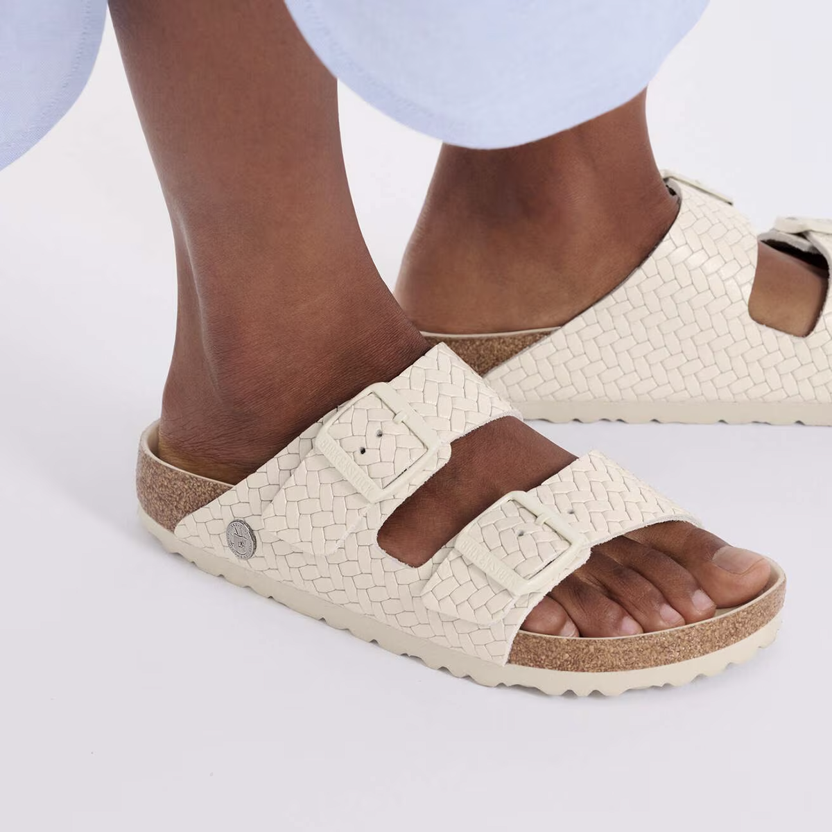 Arizona Woven Sandal in Ecru