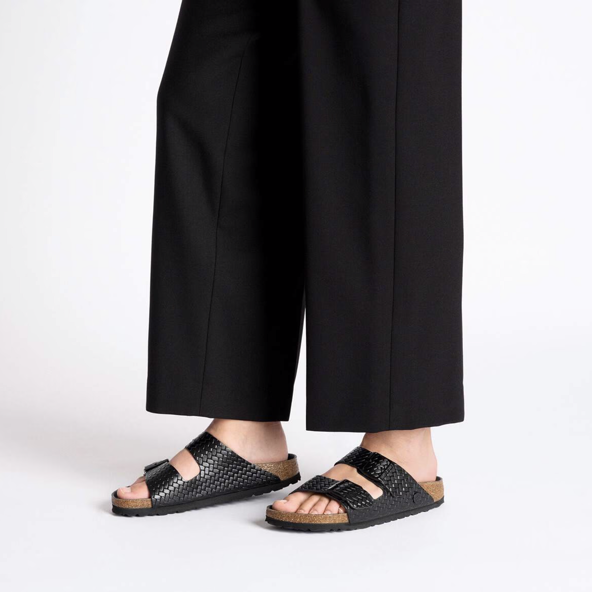 Arizona Woven Sandal in Black