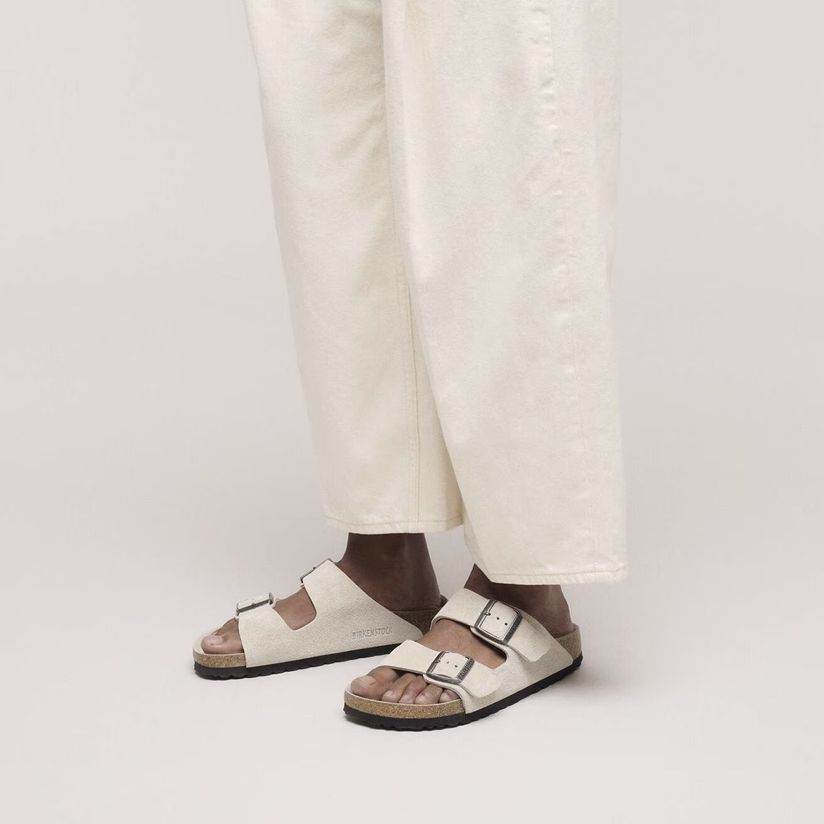 Arizona Soft Footbed Sandal in Oyster