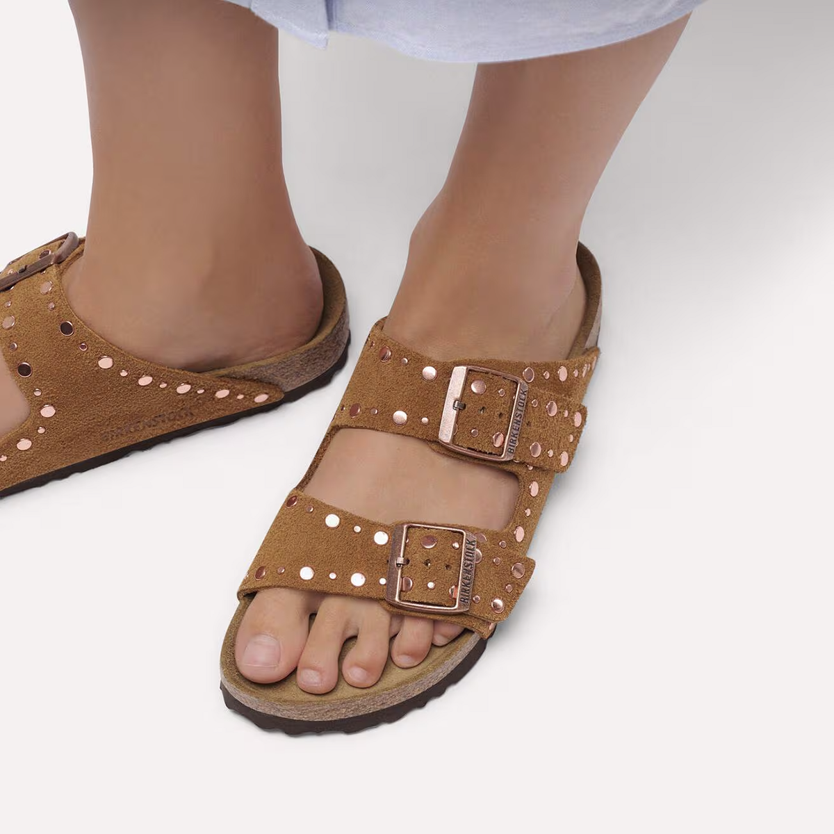 Arizona Rivet Sandal in Mink