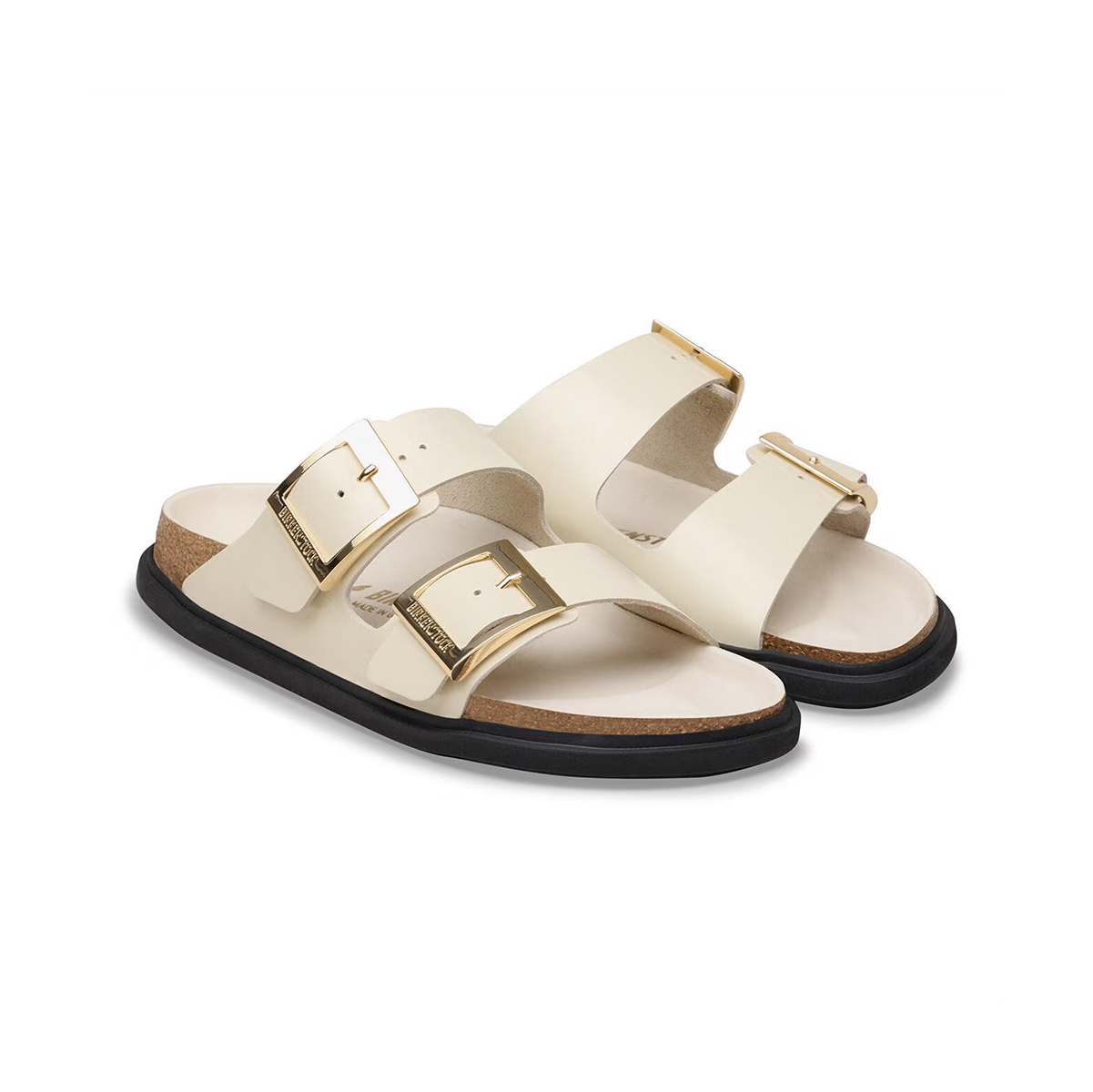 Arizona Droplet Buckle Sandal in Ecru
