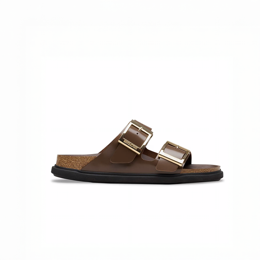 Arizona Droplet Buckle Sandal in Carafe