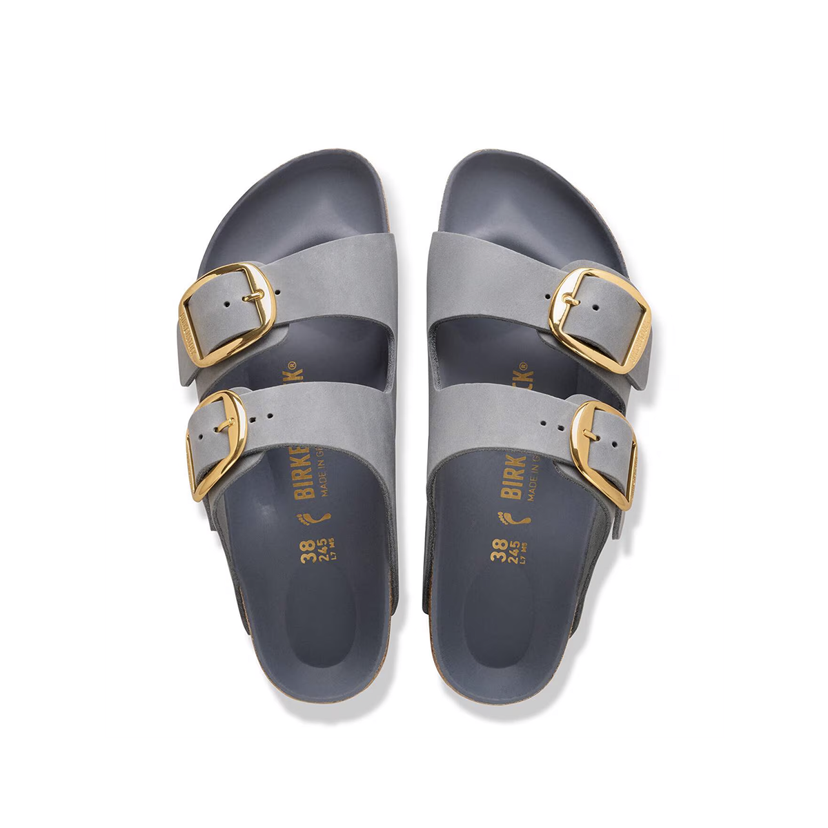 Arizona Big Buckle Sandal in Basalt Gray