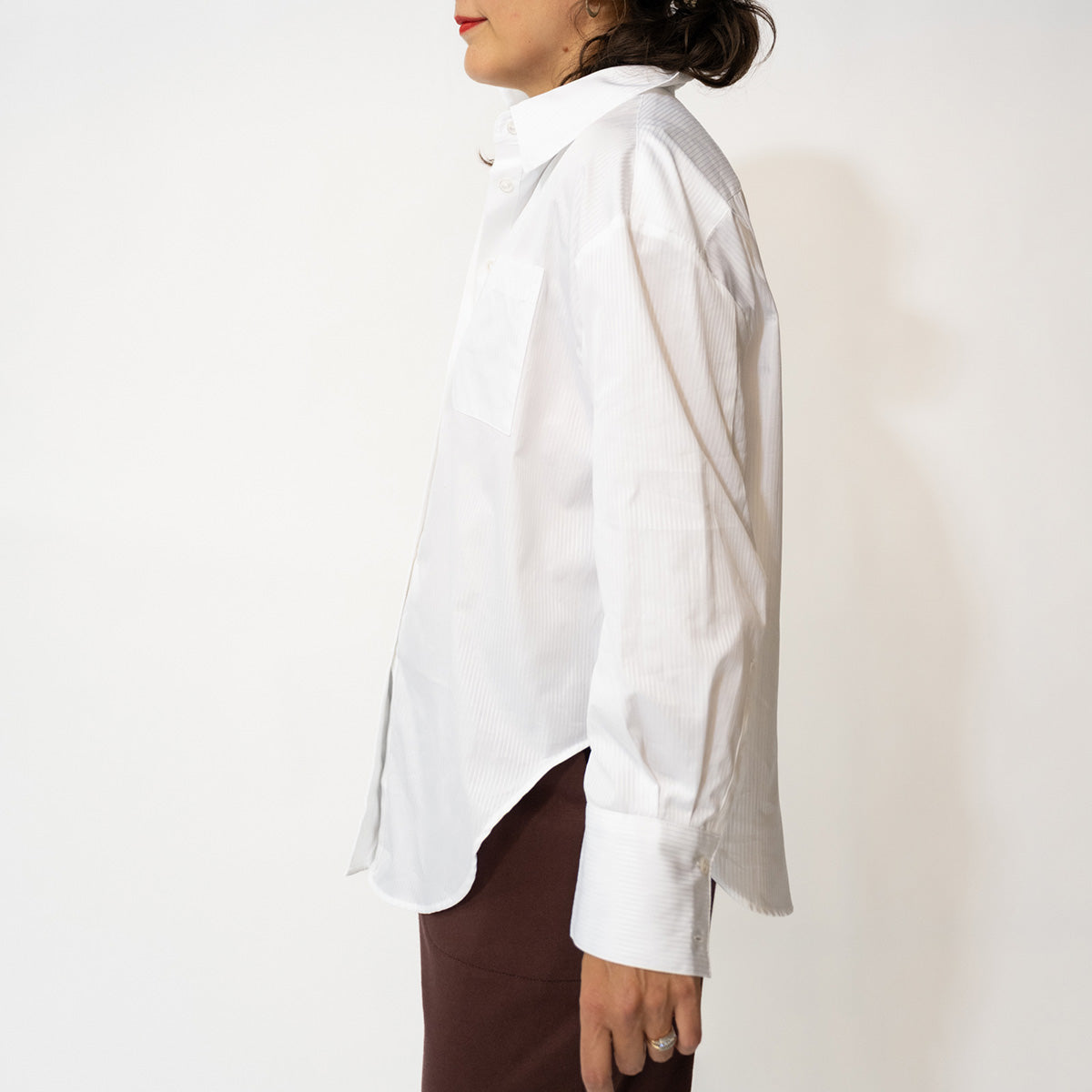 Webster Shirt in Corded White