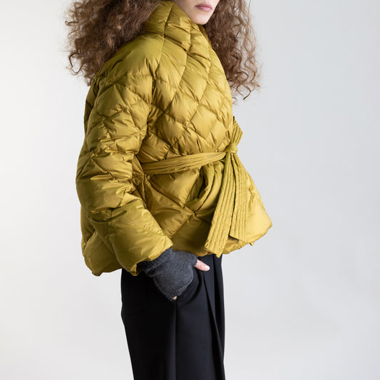 Quilted Jacket in Antique Gold