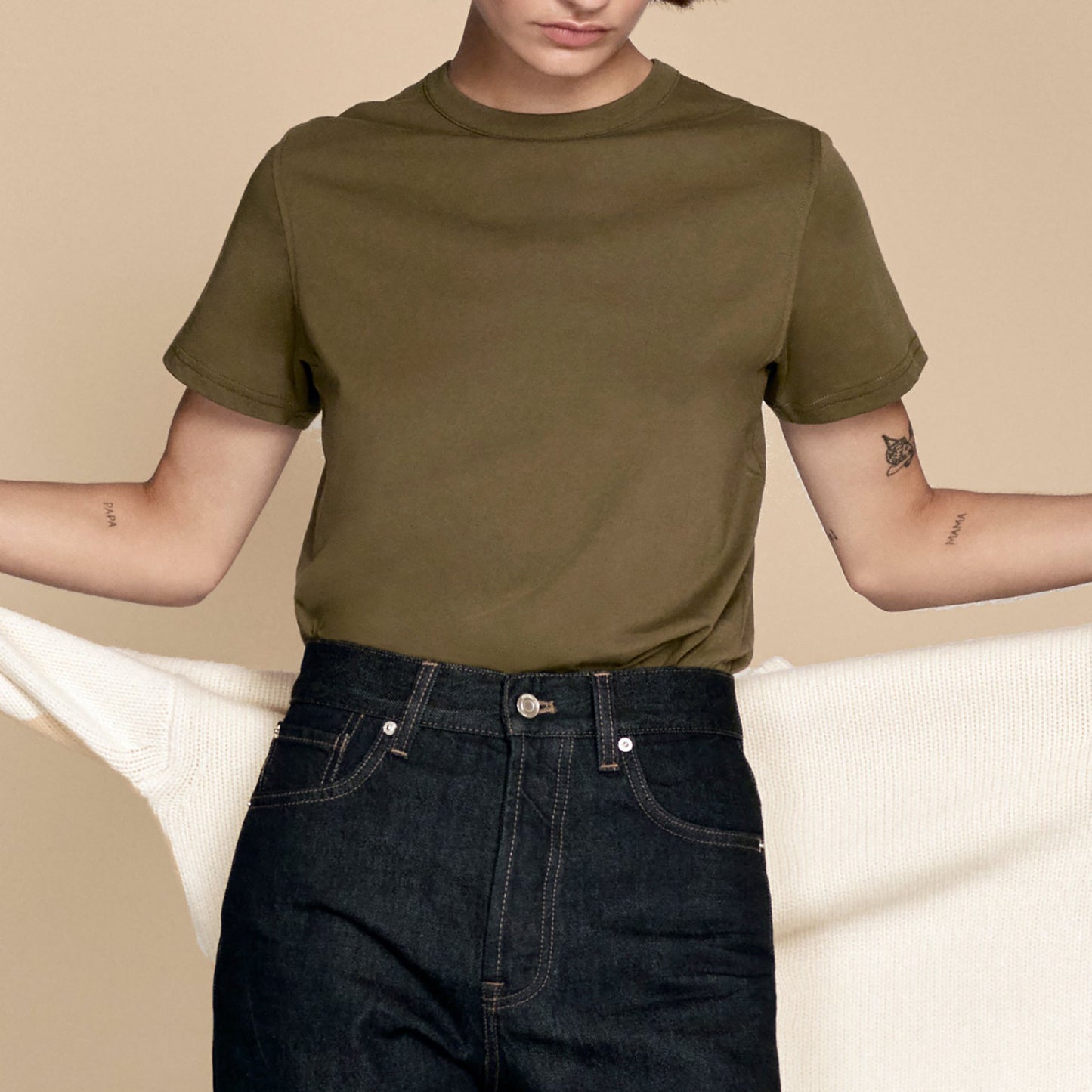 Iconically Soft Tee in Olive