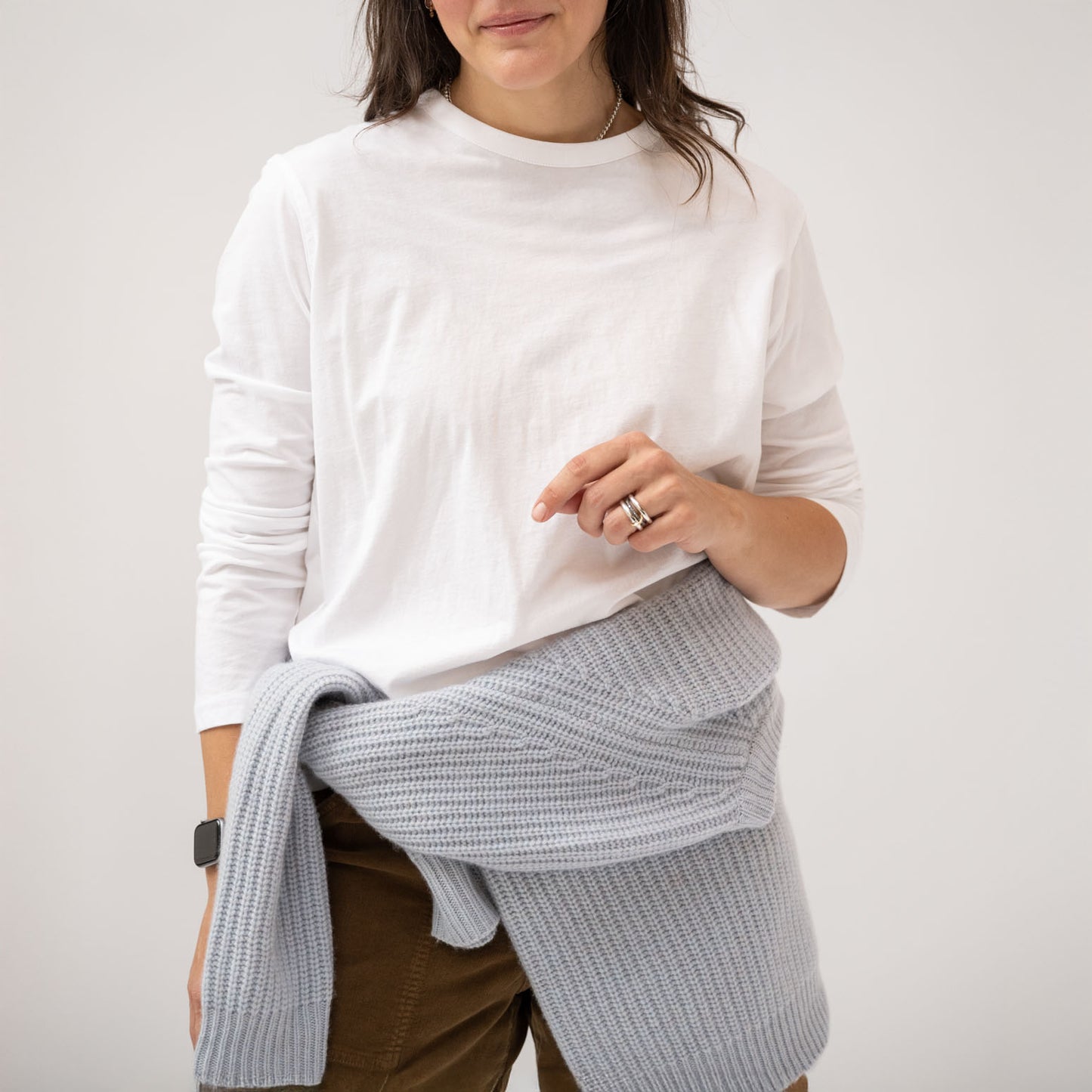 Longsleeve Perfect Tee in White