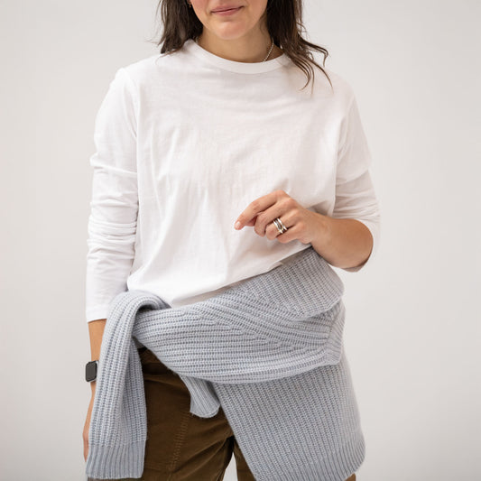 Longsleeve Perfect Tee in White