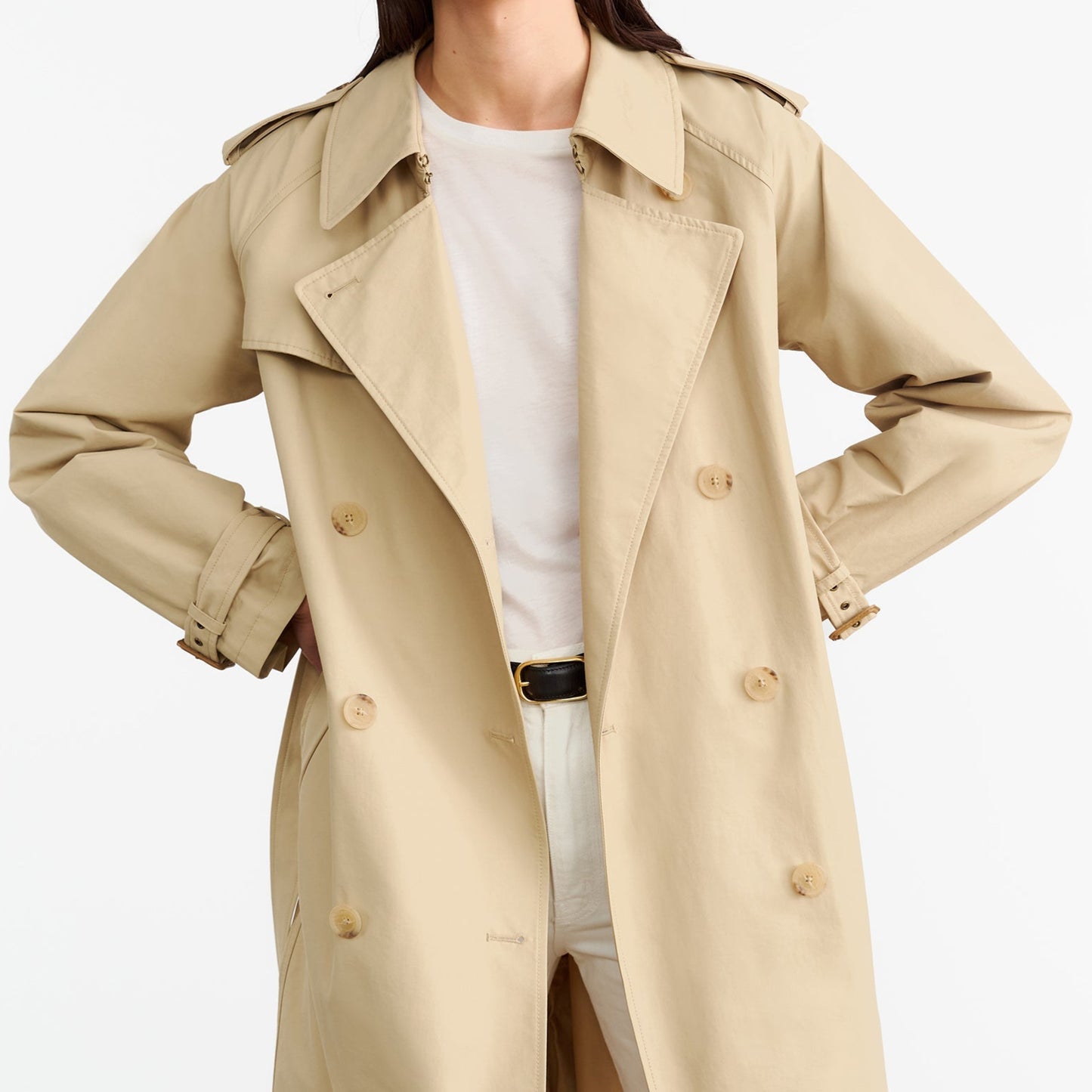 Tanner Trench Coat in Khaki