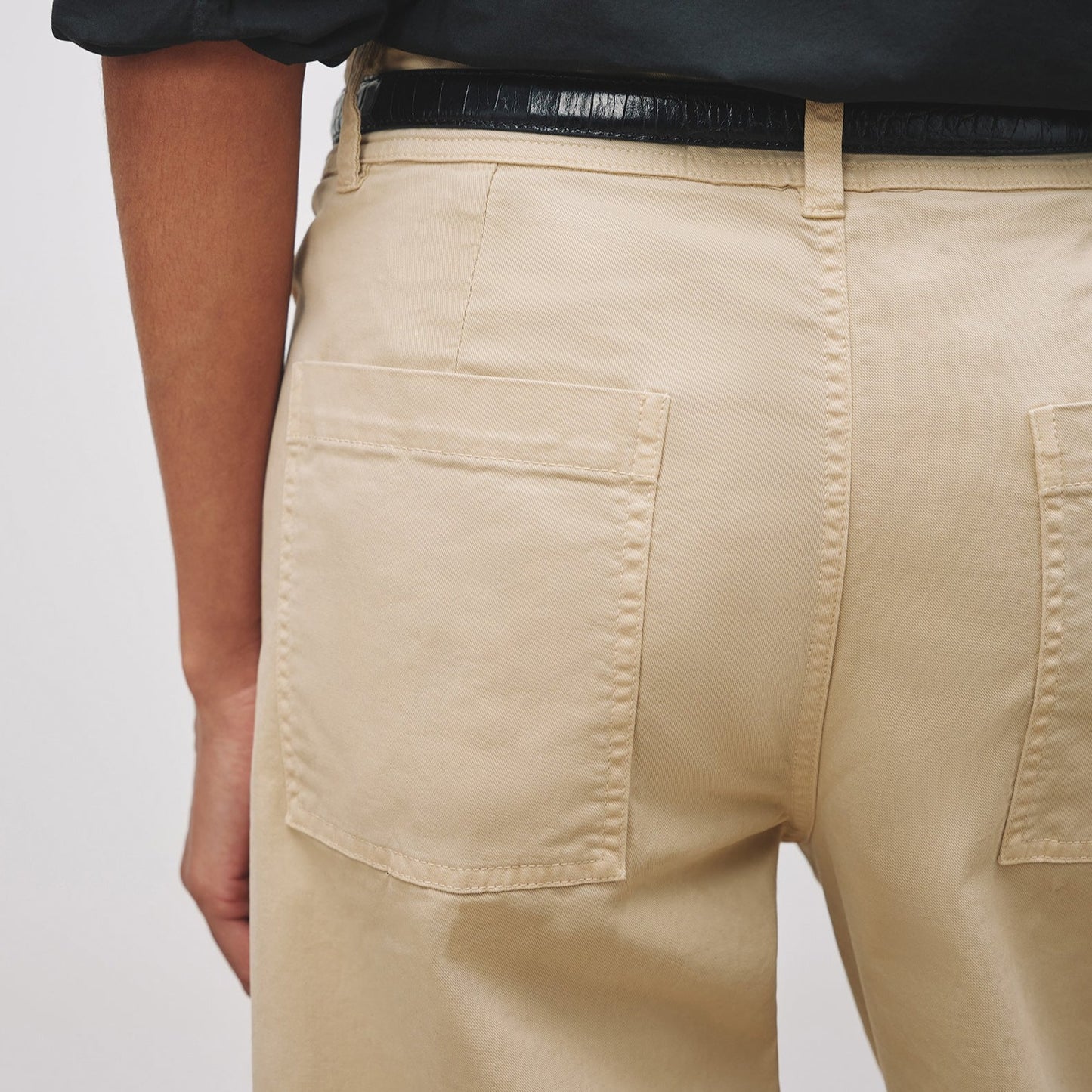 Megan Twill Pant in Sandstone