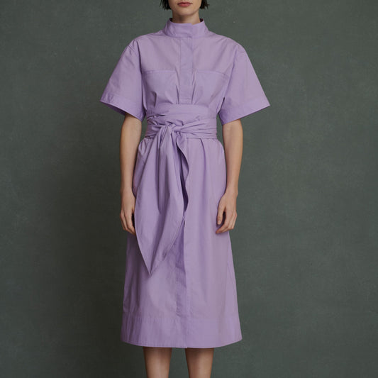 Andora Poplin Dress in Lilac