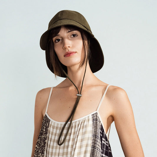 Tulip Bucket Hat in Olive
