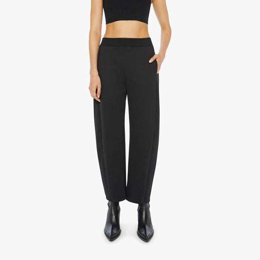 Smooth Half-Pipe Flood Pant in Black