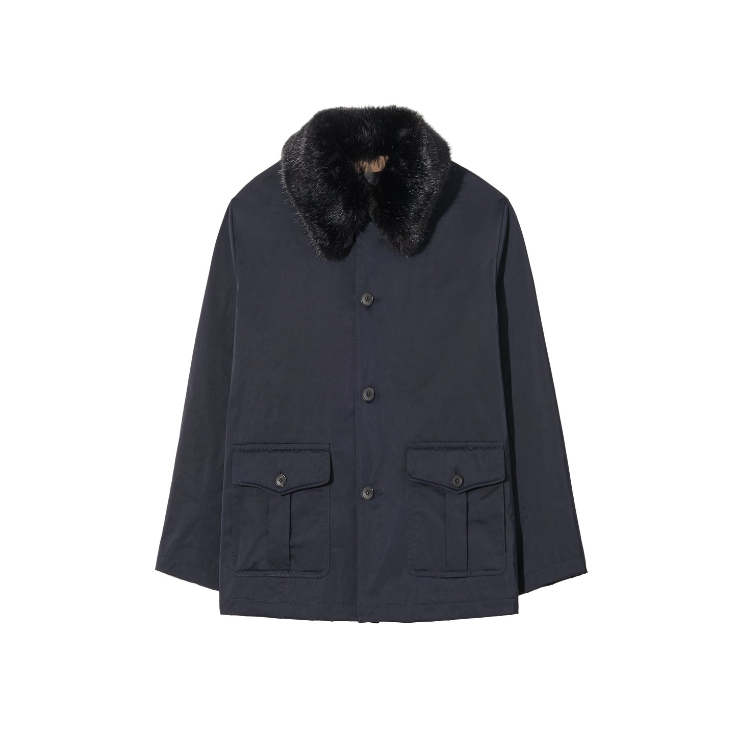 Blaise Parka in Dark Navy & Black