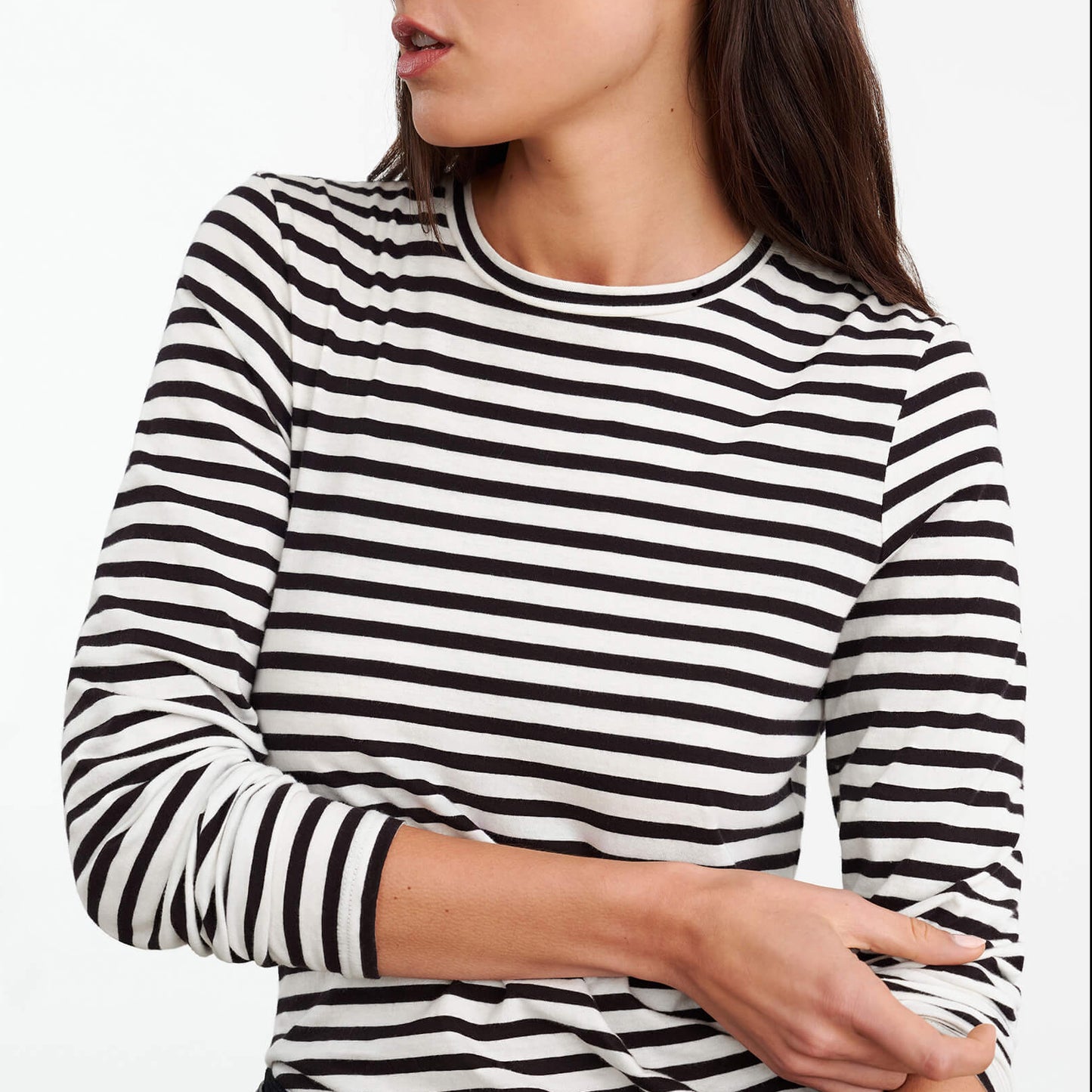 Susana Long Sleeve Tee in Stripe