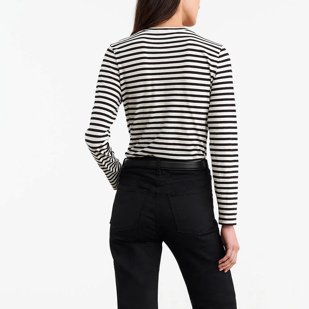 Susana Long Sleeve Tee in Stripe