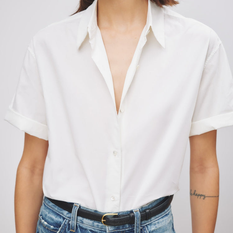 Alban Button Up in White
