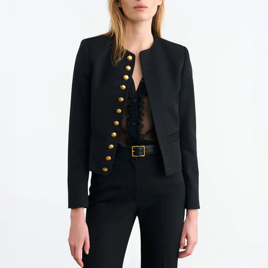 Patti Short Jacket in Black