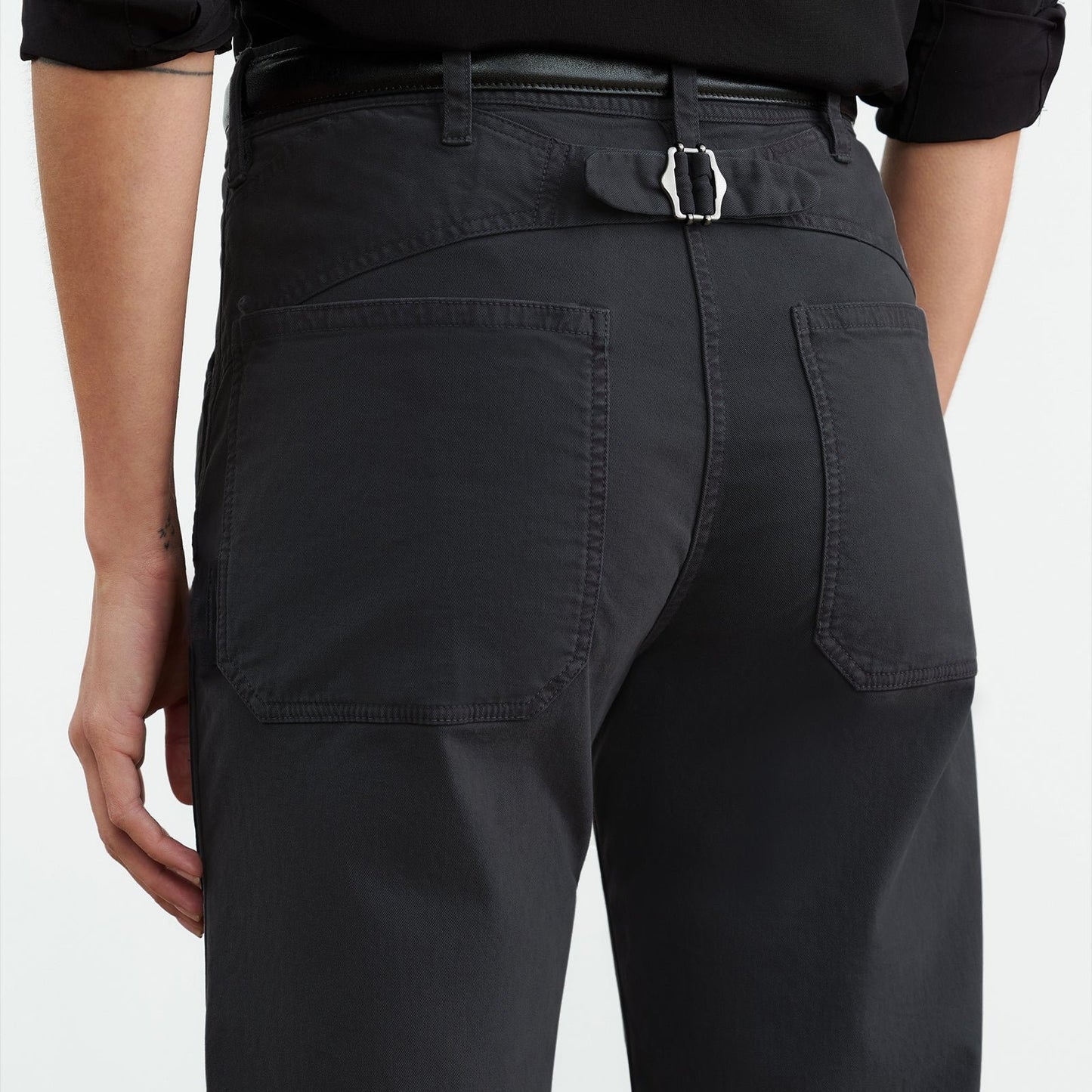 Tibault Twill Trouser in Carbon