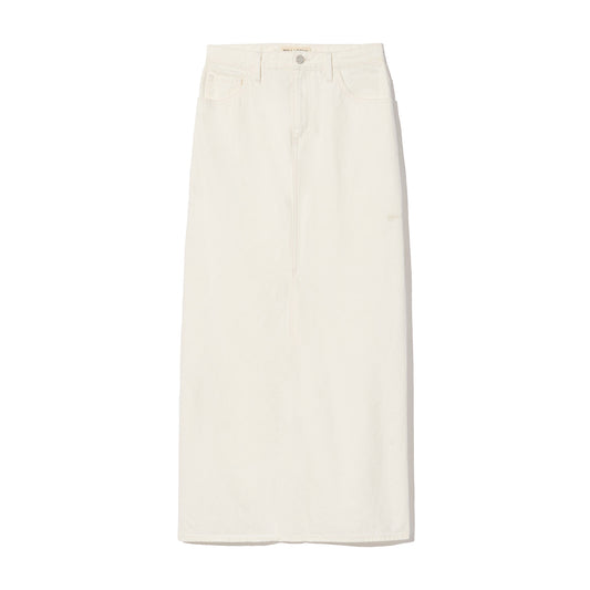 Ozzy Denim Skirt in Cream