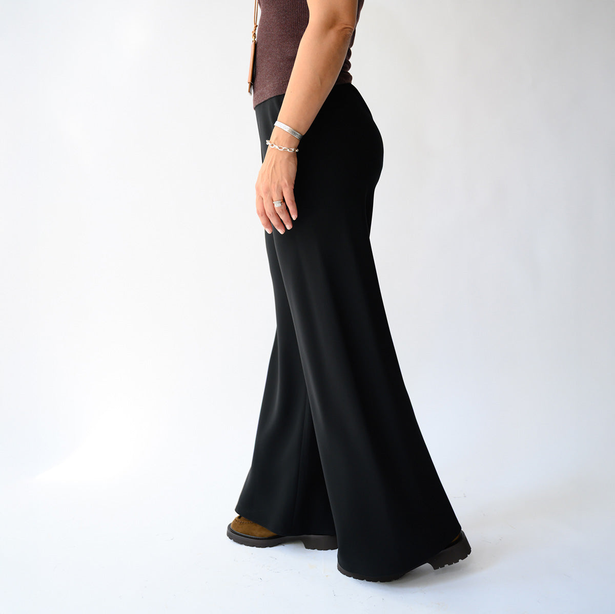 Marlo Wide Leg Pant in Black