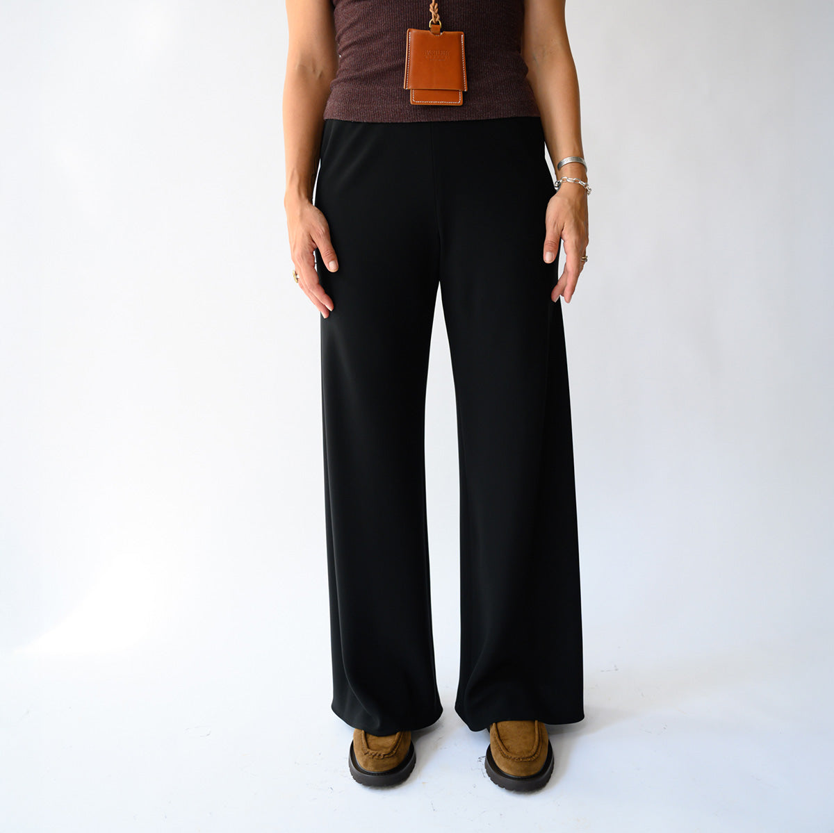 Marlo Wide Leg Pant in Black