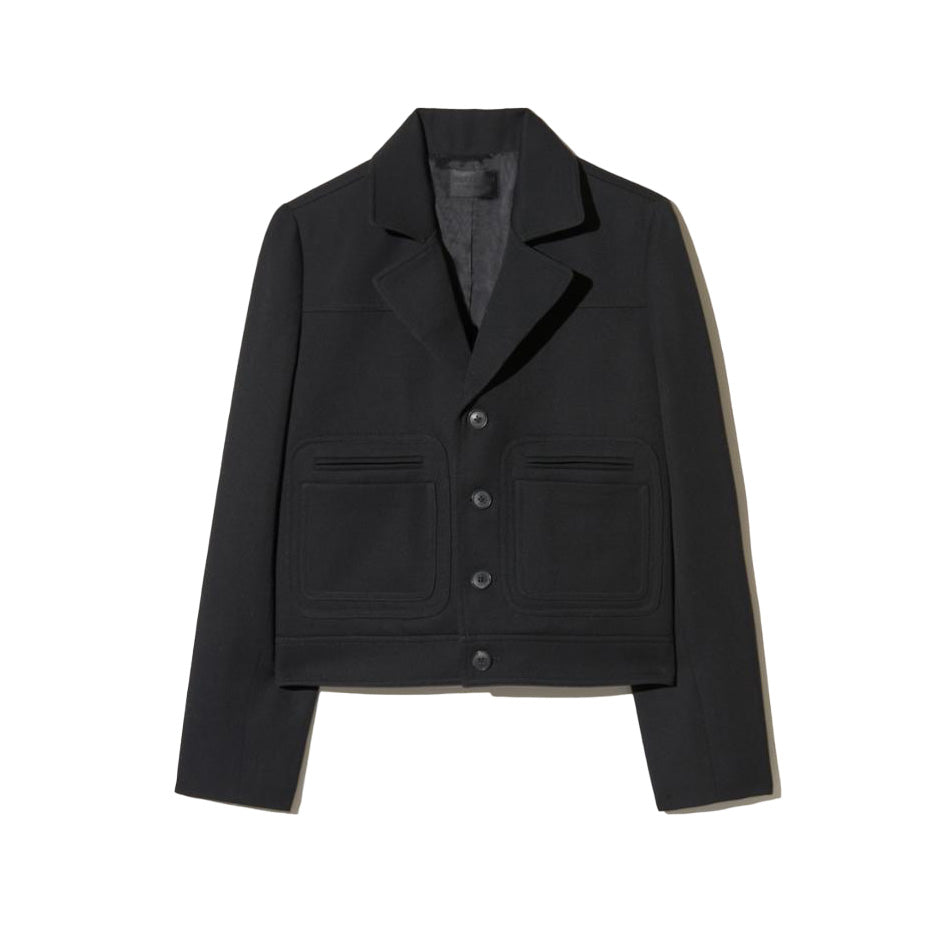 Georgy Cropped Jacket in Black