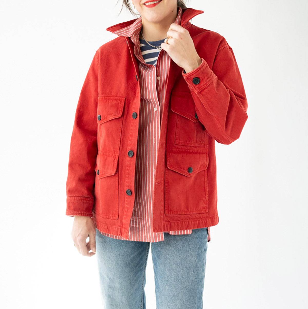 Leroy Jacket in Scarlet