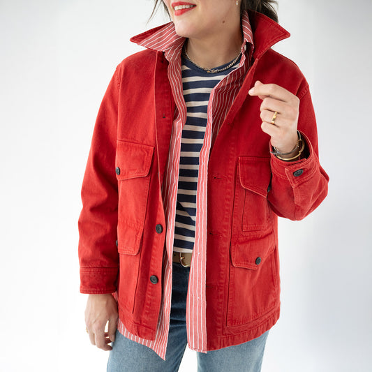 Leroy Jacket in Scarlet