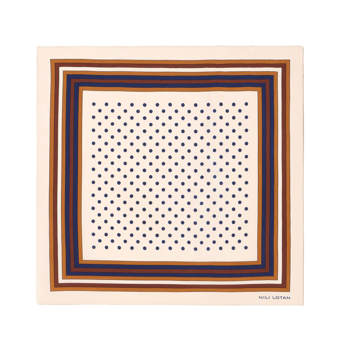 Silk Scarf in Vintage Polka Dot