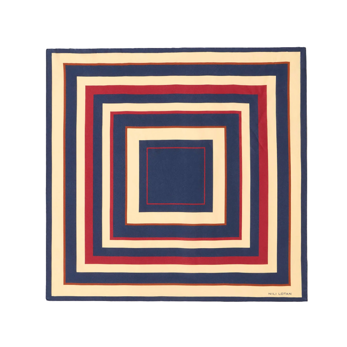 Silk Scarf in Vintage Stripes