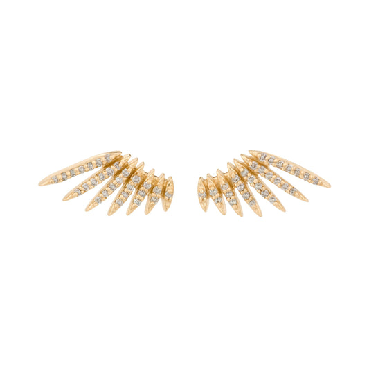Flying Wings Diamond Earrings