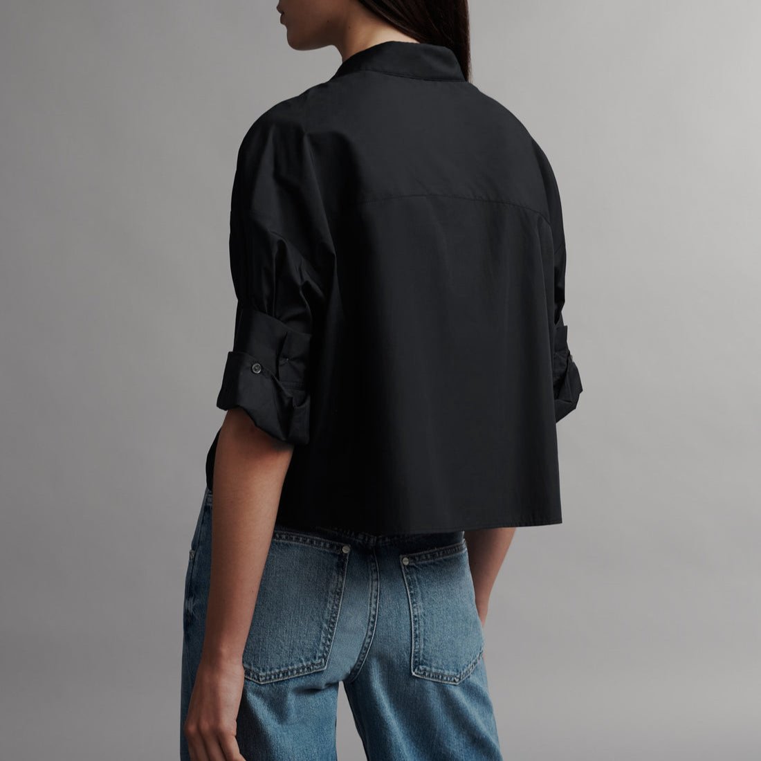 Next Ex Cropped Blouse in Black