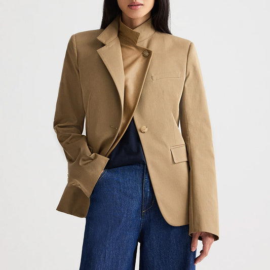 The Double Take Blazer in British Khaki and Kelp